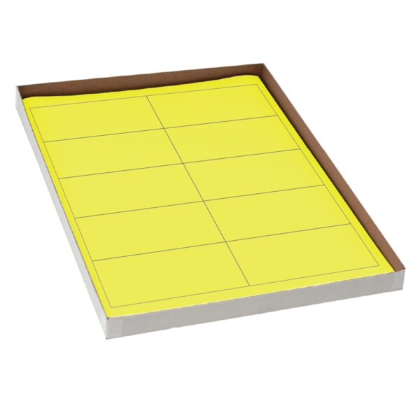 2" x 4" Laser Sheet Labels White